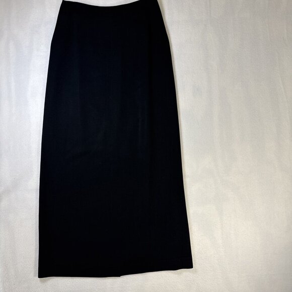Sara Sturgeon Black Wool Lined Long Skirt Size3 Lined Career Office Classic - Picture 1 of 9
